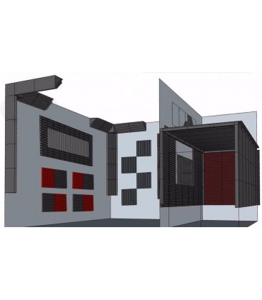 Flanders Studiofoam Sonopanel BASS TRAP CPT 12x12x48 zwart