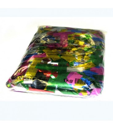 Slow Fall Confetti Multi Collor Metalic 2x5cm 1Kg ProStage
