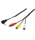 3,5mm Jack AUDIO- VIDEOKABEL 3 X RCA