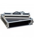 19" Rackcase, 2 HE, Hout, Alu afwerking D 410mm JV CASE 2U 03212