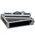 19Â” Rackcase, 2 HE, Hout, Alu afwerking D 570mm FD PRO FRC-2