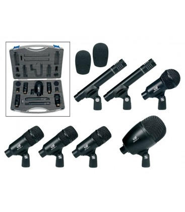 Verhuur drummicrofoonset van 9 microfoons PER DAG