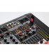 6-Kanalen Studio Mixer met Versterker Power Dynamics PDM-M604A