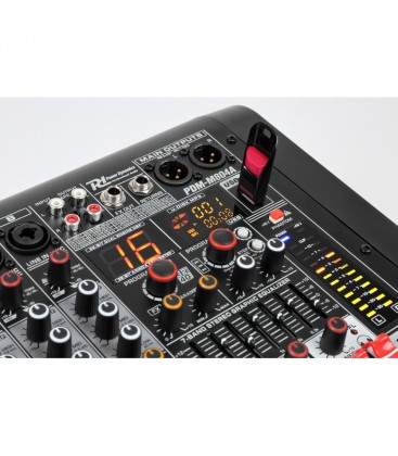 8-Kanalen Studio Mixer met Versterker Power Dynamics PDM-M804A