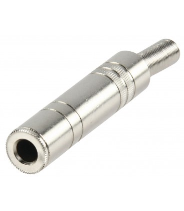 Stereoconnector Jack 6.35 mm Female Metaal Zilver König