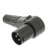 Haakse Connector XLR 3-Pin Male Vernikkeld Zwart SWEEX PRO