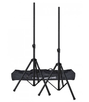 SPEAKERSTAND SET STAAL 2m 2 STATIEVEN + DRAAGZAK Audiophony CAB-200