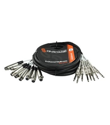 MULTIKABEL 8 XLR F -> 8 JACK MONO 4m KÃ”NIG ONSTAGE CMXFJ8-4