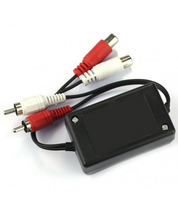 Audio groundloop isolator stereo ruisonderdrukking AGI-103