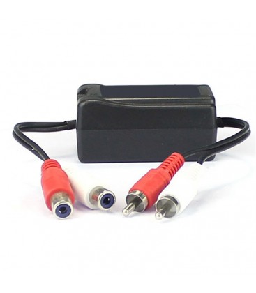 Audio groundloop isolator stereo ruisonderdrukking AGI-103