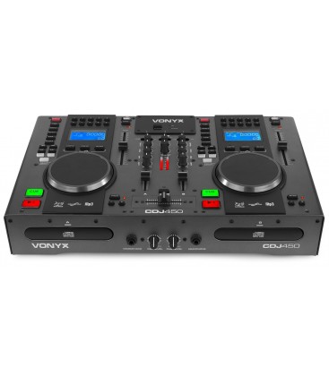 Vonyx CDJ450 Twin Top CD/MP3/USB Speler/Mixer met Bluetooth
