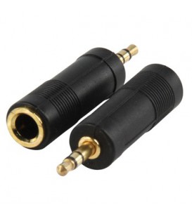 JACK F 6,35 - JACK M 3,5 STEREO GOLD PLATED FLANDERS PRO AC-005