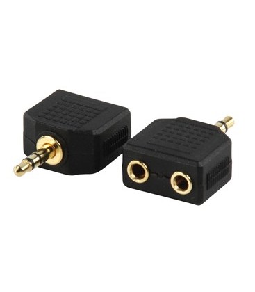 2 X JACK 3,5 F -> JACK 3,5 M STEREO GOLD PLATED FL PRO AC-012G