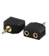 2 X JACK 3,5 F -> JACK 3,5 M STEREO GOLD PLATED FL PRO AC-012G