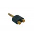 2 X RCA -> JACK 6,35 M STEREO GOLD PLATED FL PRO AT-250