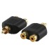 2 X RCA F -> RCA M GOLD PLATED FLANDERS PRO AC-016G