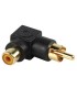 RCA F -> RCA M HAAKS PER 2 ST GOLD PLATED FLANDERS PRO AC-054G