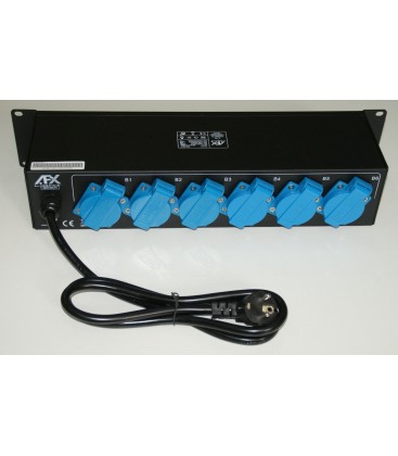 POWER DISTRIBUTION 19” RACK WITH 9 FRENCH SOCKET AFX PBOX-9SW-FR