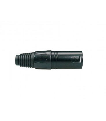 XLR PLUG MALE 3-polig BLACK/BLACK FD PRO XLR-3-MVBK