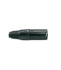 XLR PLUG MALE 3-polig BLACK/BLACK FD PRO XLR-3-MVBK