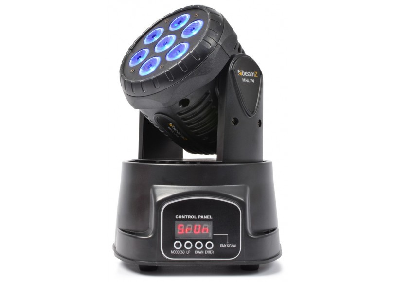 Moving Head Wash 7X 10W RGBW LED&rsquo;s DMX 13-Kan. beamZ MHL74